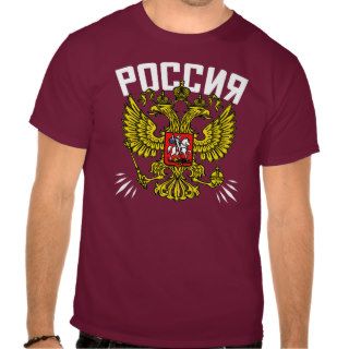 Poccnr Russia Tees