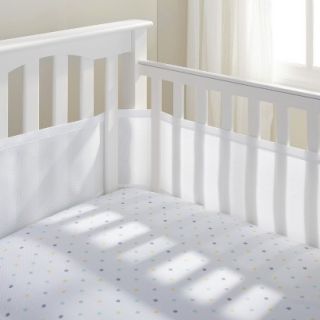 Breathable Mesh Crib Liner by BreathableBaby   White