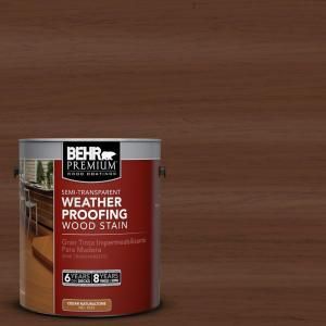 BEHR Premium 1 gal. #ST 135 Sable Semi Transparent Weatherproofing Wood Stain 507701
