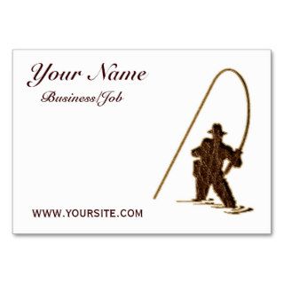 Leather Look Fisherman customized Business Card Templates