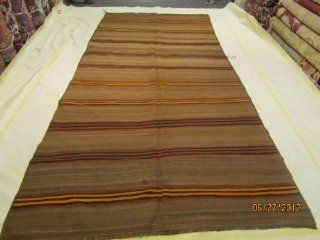 Turkish Kilim, 100% Wool, 11.2 X 5.2 Feet, Brown, Made in Turkey.  Other Products  