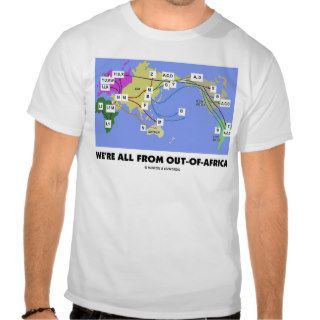 We're All Out Of Africa (Haplogroup) T shirts