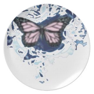 Christmas Butterfly plate
