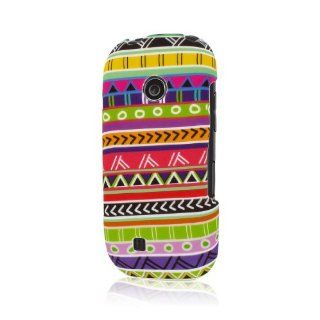 MPERO SNAPZ Series Rubberized Case for LG Cosmos 3 VN251S   Aztec Fiesta Cell Phones & Accessories