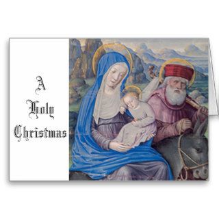 Flight Into Egypt, Jesus Mary & Joseph Renaissance Cards