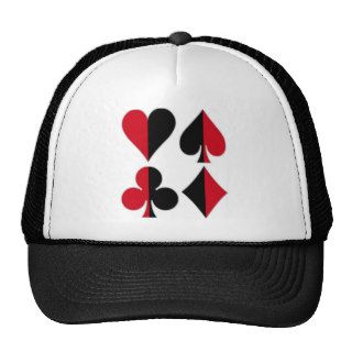 Heart Spade Diamond Club Trucker Hat