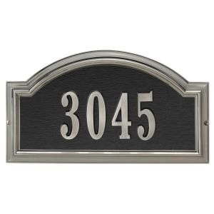 Whitehall Products Brushed Nickel Arch Plaque 12798