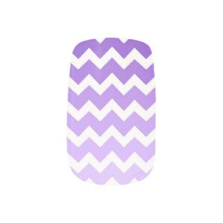 Purple Ombre Chevron Stripes Nail Coverings Nails Sticker