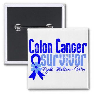 Colon Cancer Survivor Pins