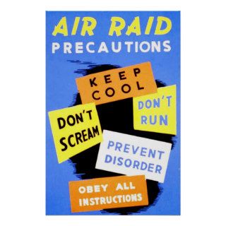 Air Raid Precautions Print