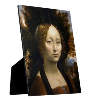 Portrait of Ginevra de Benci by Leonardo da Vinci Display Plaques