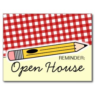 Back To School Open House / Orientation Postcard