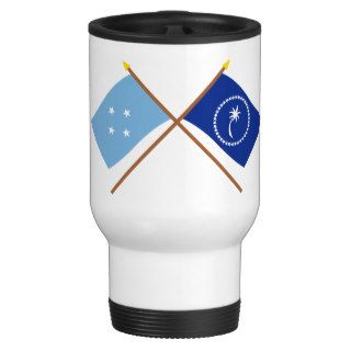 Crossed Flags of Micronesia and Chuuk Coffee Mugs