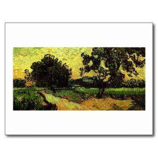 Van Gogh Chateau Auvers Landscape Twilight (F770) Postcard