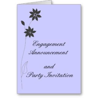 Engagement Announcement, and Party RSVP Card