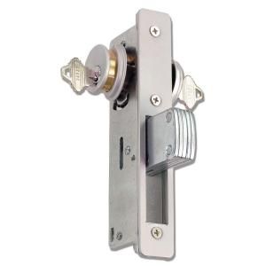 Global Door Controls 1 1/8 in. Aluminum Mortise Lock with Deadlock Function TH1101 1 1/8 ALM
