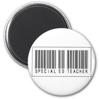 Barcode Special Ed Teacher Fridge Magnets