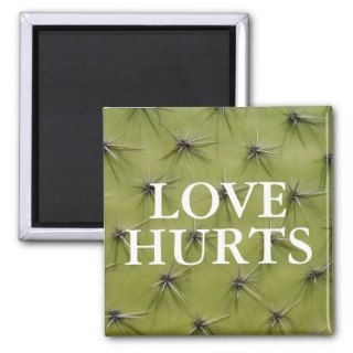 Funny cactus magnet  Love hurts