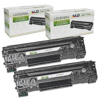 LD © Remanufactured Replacement Laser Toner Cartridges for Hewlett Packard CE285A (HP 85A) Black (2 Pack) for use in the Laserjet Pro M1132, M1212nf, M1217nfw, P1102, P1102W Printers Electronics