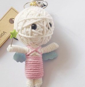 Pink Angel Saanha Voodoo Doll Keychain 4"  Other Products  