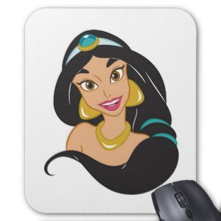 Aladdin Jasmine head shot smiling Mouse Pads