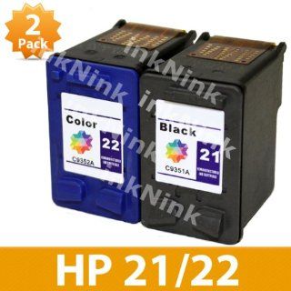 InKNink Remanufactured Ink Cartridge Replacement for HP 21 22 Ink Cartridges Combo pack C9351AN C9352A Electronics