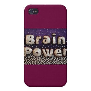 Brain Power 3D Mixed Media Chubby Art Painting iPhone 4/4S Covers
