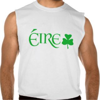 Men's Eire Irish Shamrock Sleeveless T Shirt