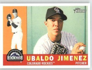 Ubaldo Jimenez   Colorado Rockies   2009 Topps Heritage Card # 291   MLB Trading Card Sports Collectibles
