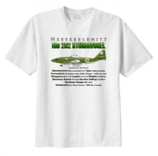 Messerschmitt Me 262 Strumvogel Fighter Bomber WarbirdShirtsTM Boy's Short Sleeve T Shirt Novelty T Shirts Clothing