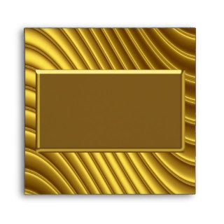 Envelope Gold Curve Square
