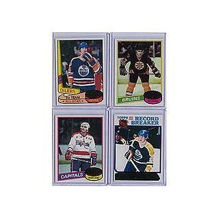 1980 / 1981 Topps Hockey Complete Near Mint to Mint Hand Collated 264 Card Set. Loaded with Stars Including Wayne Gretzky's 2nd Year Card and 5 Other Gretzkys, Mike Bossy, Guy Lafleur, Marcel Dionne, Denis Potvin and Others. Tons of Rookies Including R