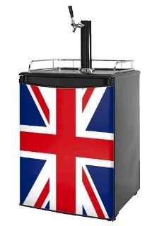 Kegerator Skin   Union Jack 02 (fits medium sized dorm fridge and kegerators)   Keg Refrigerators