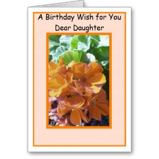 A Happy Birthday Daughter Card Flowers