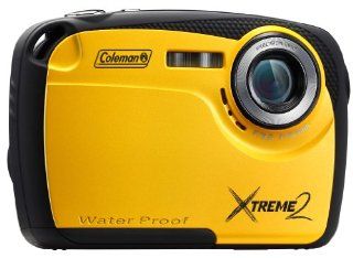 Coleman Xtreme II C12WP Y 16MP Waterproof Digital Camera with 2.5 Inch LCD Screen (Yellow)  Point And Shoot Digital Cameras  Camera & Photo