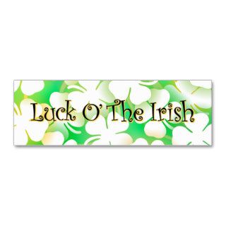 Luck o' The Irish BookMark Business Card Template