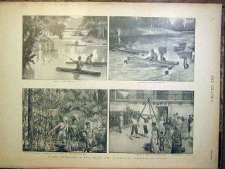 Railway Africa Expedition Kumasi Dickinson Sketche 1899   Prints