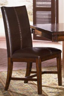 Mesa Parsons Side Chair w Upholstered Back   Set of 2   Dining Chairs