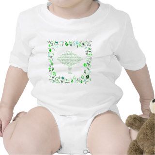 GO GREEN, THINK GREEN Tree in Letter G Rompers
