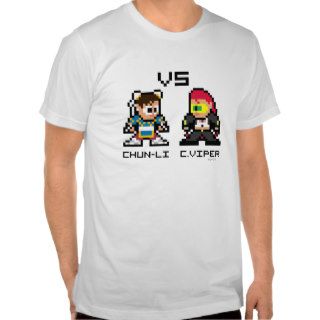 8bit Chun Li VS C.Viper Tee Shirts