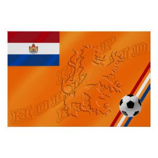 Netherlands Lion Hup Holland Hup flag 2014 Soccer Posters