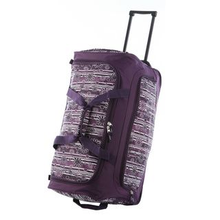 Olympia Supreme Printed Polyester 26 inch Rolling Duffel Olympia Rolling Duffels