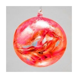 G.W. Schleidt 275 R 2.75 in. Diameter Red Galaxy Orb   Pack of 2   Decorative Hanging Ornaments