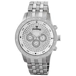Men's 'Coliseum' Diamond Stainless Steel Bezel and Multi Function Dial Watch Men's More Brands Watches