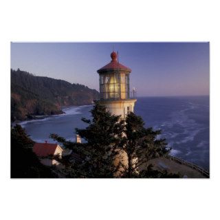 NA, USA, Oregon, Heceta Head Lighthouse, Posters