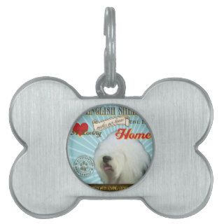 A Loving Old English Sheepdog Makes Our House Home Pet Tag