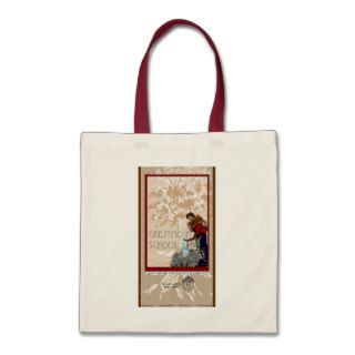 Crestmont Boy with Watering Can Canvas Bags