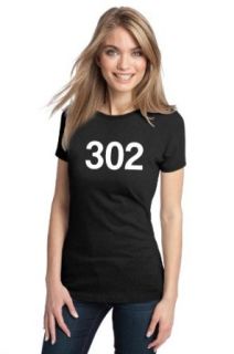 302 AREA CODE Ladies' T shirt / Dover, Newark, Wilmington Clothing