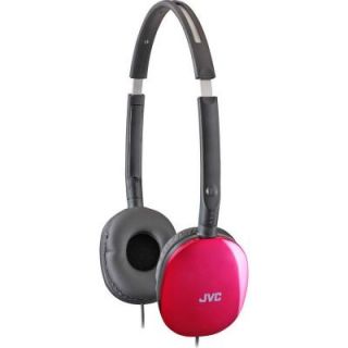 JVC FLATS Lightweight Folding Headphones   Pink HAS160P