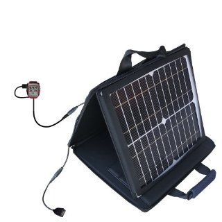 Gomadic SunVolt High Output Portable Solar Power Station designed for the Garmin Forerunner 305   Can charge multiple devices with outlet speeds GPS & Navigation